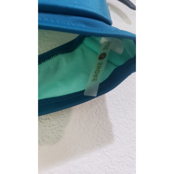 Shade & Shore Womens Green Lined Underwire Bikini Swim Top Size 34DD - Picture 3 of 6